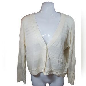 TAKEOUT fine white sweater L